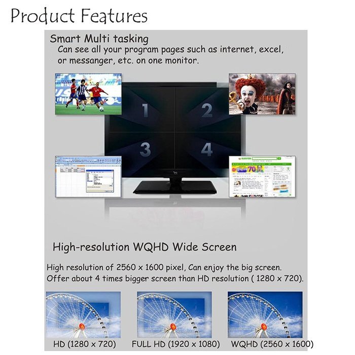 Zalcom Zevroid-30Q1 LCD Monitor 30" Zero Bright Dot with Elivation Stand N3
