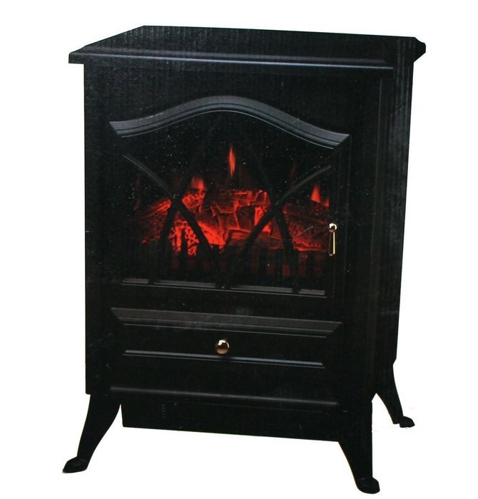 LifeSmart L-SIFST-S 1000W Electric Infrared Home Stove/Fireplace Black 500sq ft