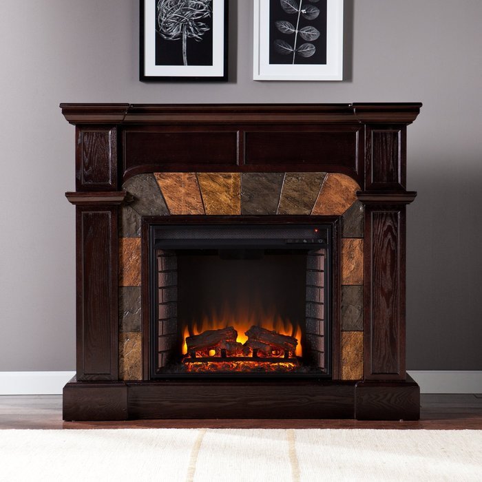 47" Convertible Electric Fireplace for corner or flat wall