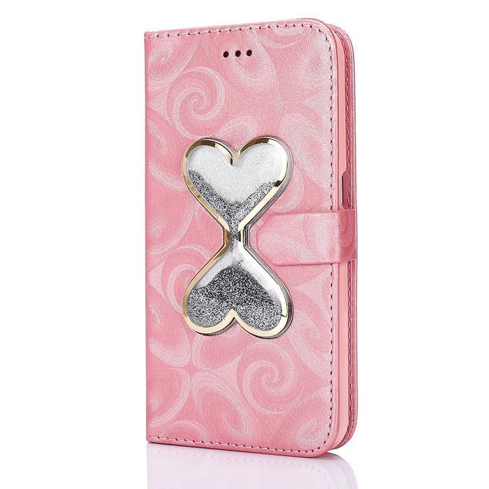 Galaxy S6 Case,Galaxy S6 Wallet Case, PHEZEN Bling Liquid Glitter Love Heart Floating 3D Hourglasses Luxury Pu... N11