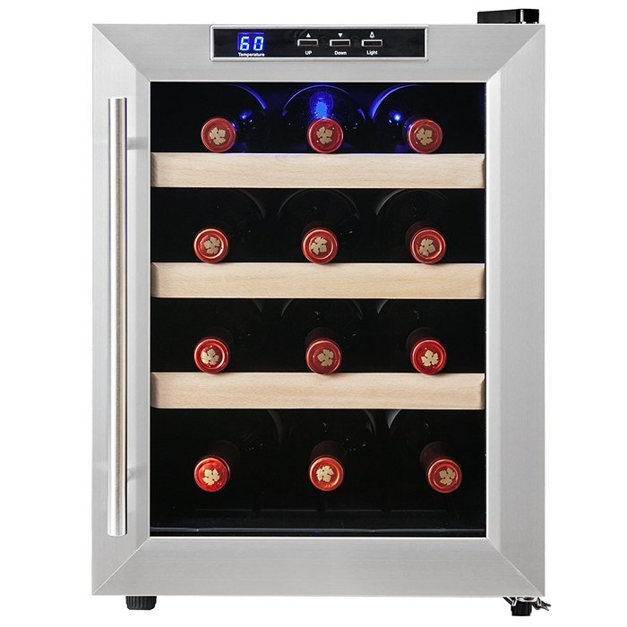 Firebird New 12-bottle Thermoelectric Quiet Operation Wine Cooler Cellar Chiller Refrigerator