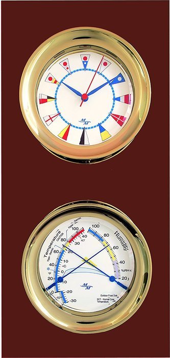 White Flag 5.85 Windlass Gift Set presented in a Leather Finish Felt Lined Gift Box with Clock and Comfort Meter N7