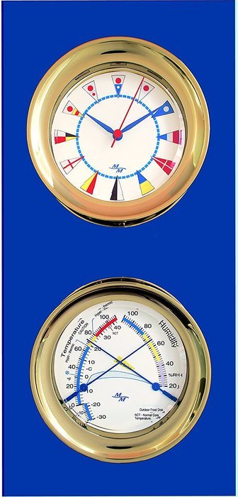 White Flag 5.85 Windlass Gift Set presented in a Leather Finish Felt Lined Gift Box with Clock and Comfort Meter N8