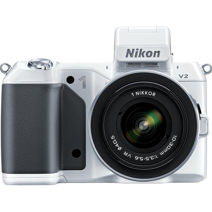 Nikon 1 V2 14.2 MP HD Digital Camera with 10-30mm VR 1 NIKKOR Lens (Black)
