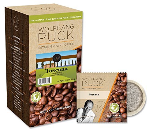 Wolfgang Puck Coffee Toscana Pods, 9.5 Gram Pods-18-Count (Pack of 3) N5