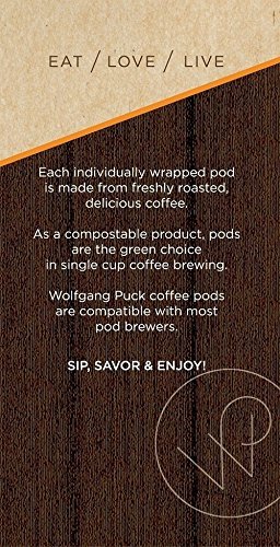 Wolfgang Puck Coffee Toscana Pods, 9.5 Gram Pods-18-Count (Pack of 3) N6