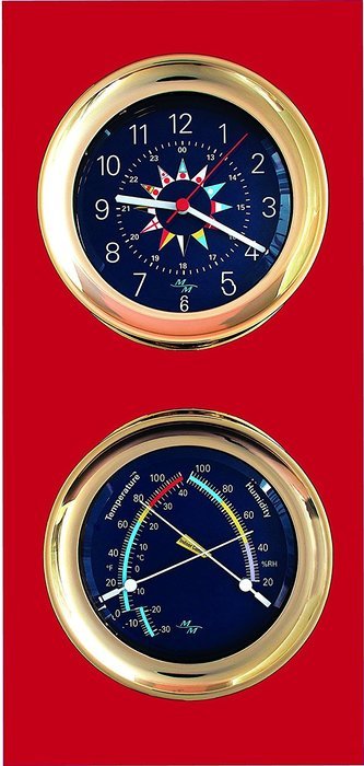 Blue Flag 5.85 Windlass Gift Set presented in a Leather Finish Felt Lined Gift Box with Clock and Comfort Meter N7