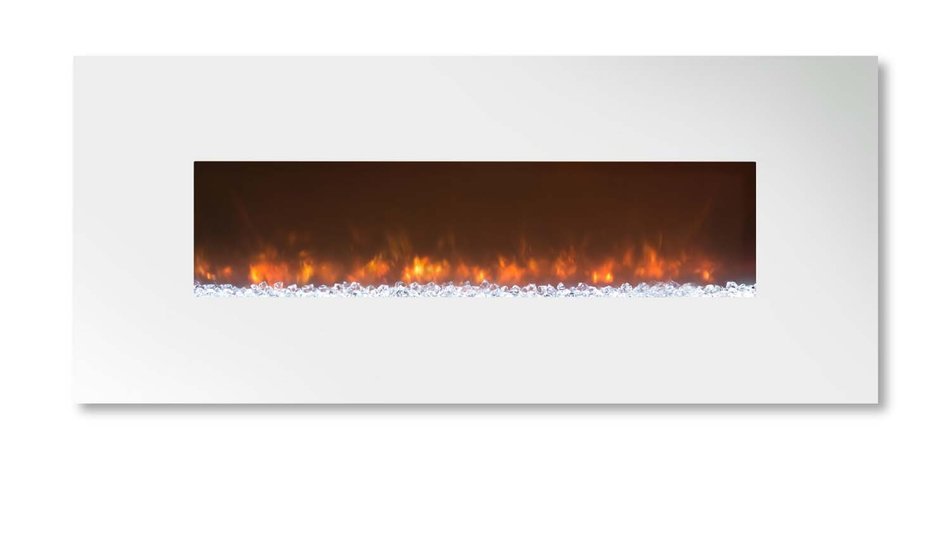 Modern Flames CLX-2 Series Electric Fireplace with Black Stainless Steel Front, 144-Inch N12