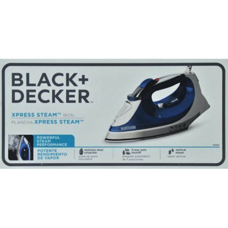 Black & Decker Corded Xpress Steam Iron, Blue N2