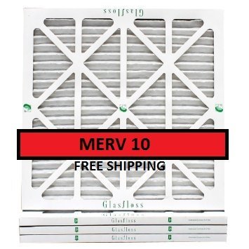 Glasfloss 18X24X1 Micro Allergen Electrostatic Air Filter MERV 8 MERV 10 (6 pack)