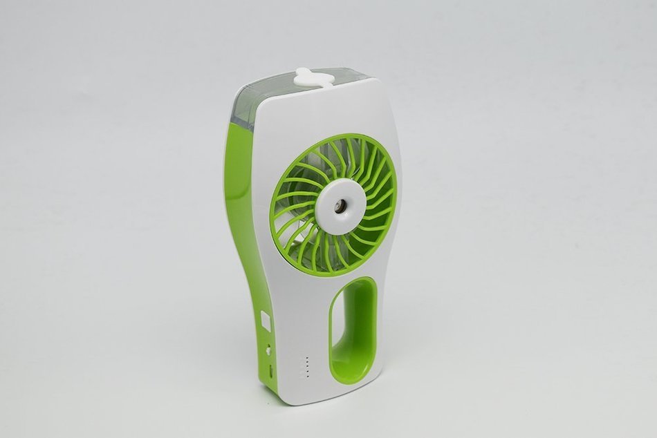 Riipoo Mini Portable USB Beauty Humidifier Fan,Water Spray Beauty Humidifier Fan with USB Charging Cable（Green）