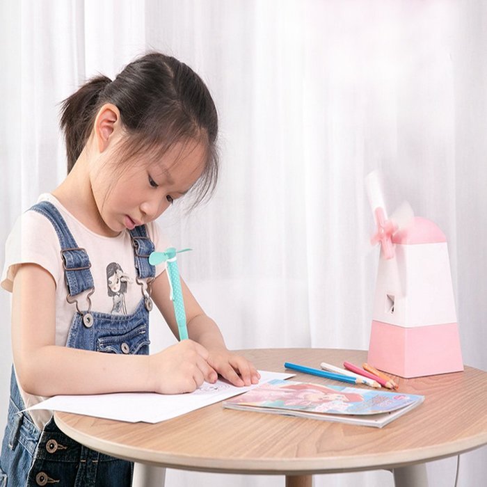 The Dutch Windmills Humidifier Wind and Cool Mist Interaction Making the Summer Cooler (white)