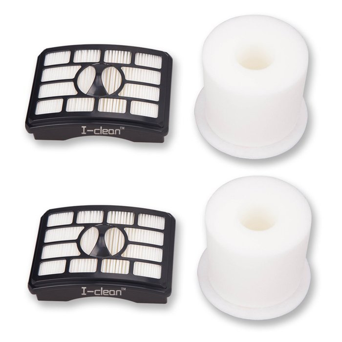I-clean&reg; 2 set Replacement HEPA Post Filter & Foam Filter Kit for Shark Rotator Pro Lift-Away NV500 Series NV500...