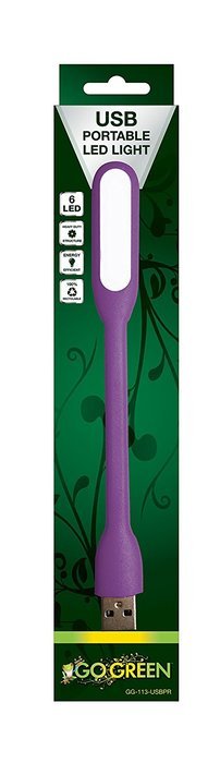 Go Green Power GG-113-USBYL 6 LED USB Light, 6, Yellow N8