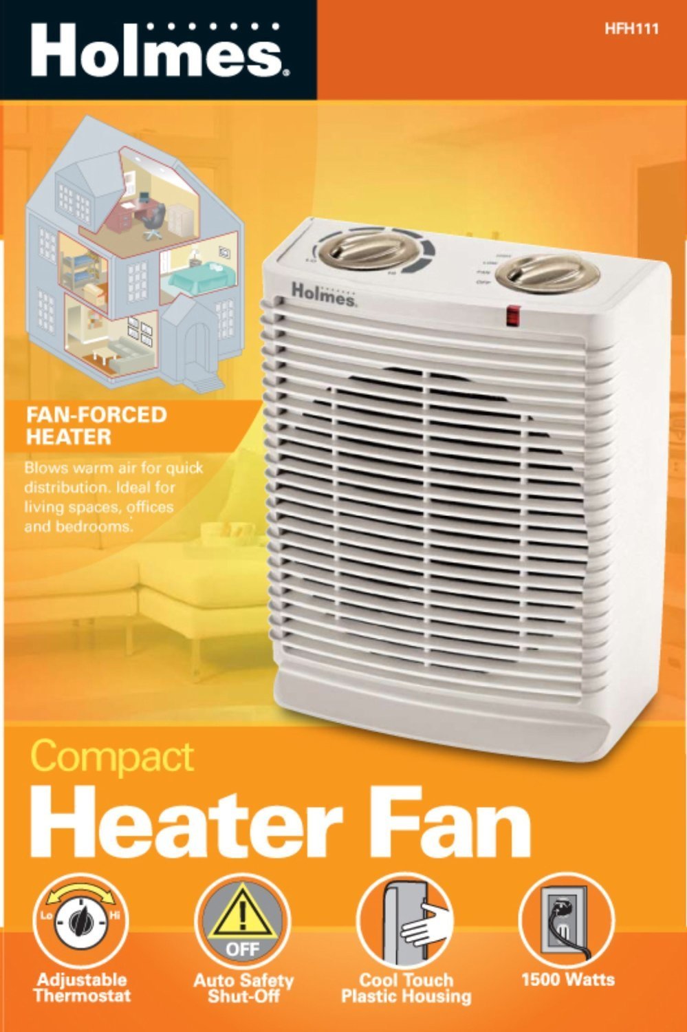 Holmes Portable Desktop Heater with Comfort Control Thermostat and Cool