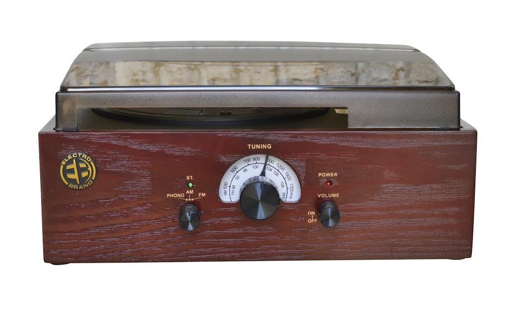 3-Speed Turntable, AM/FM Tuner Plus Record-To-PC in Rich Cherry Wood ...