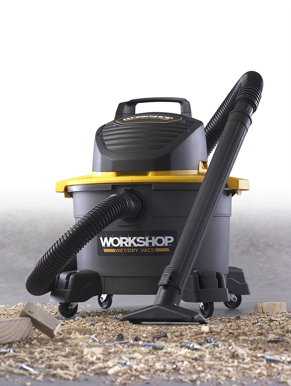 WORKSHOP Wet Dry Vacs WS0600VA General Purpose Wet Dry Shop Vacuum 6 Gallon 2 5 Peak HP N6