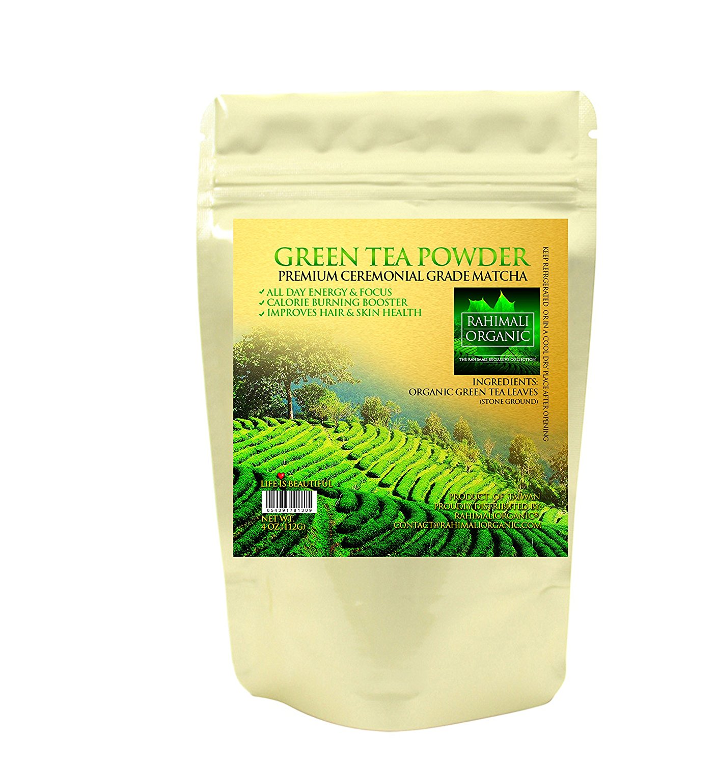 Rahimaliorganic® Premium Culinary Grade Organic Matcha, Green Tea ...