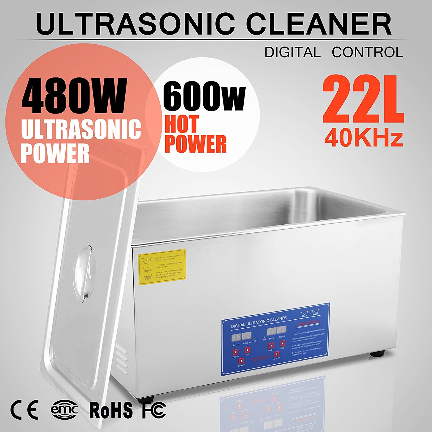 OrangeA Ultrasonic Cleaner Ultrasonic Cleaner Solution Heated ...