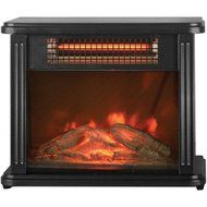 Lifesource Durable, Effiecient,, Tabletop Infrared Personal Space Heater with Realistic Flame Effect N2