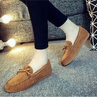 KAKA(TM) Girl Women Spring Autumn Causal Round Toe Shoes Slip-On Flat Black 37 N11