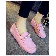 KAKA(TM) Girl Women Spring Autumn Causal Round Toe Shoes Slip-On Flat Black 37 N12