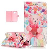 Galaxy Core Prime Case,ikasus Shiny Glitter Diamond Colorful Art Painting PU Leather Flip Wallet Pouch Stand Credit... N3