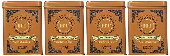 Harney &amp; Sons Decaf Hot Cinnamon 20ct Tin (Pack of 4) N2