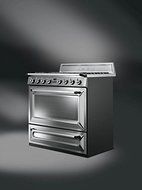 Smeg TRU90X 36" Free-Standing Dual Fuel Cavity "Victoria" Range, Stainless Steel