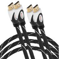 2 PACK High-Speed HDMI to HDMI type A-A (15 Feet) Cable Supports 3D &amp; 4K Resolution, Ethernet, 1080P and Audio... N9
