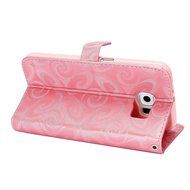 Galaxy S6 Case,Galaxy S6 Wallet Case, PHEZEN Bling Liquid Glitter Love Heart Floating 3D Hourglasses Luxury Pu... N27