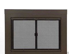 Pleasant Hearth Glass Fireplace Door Abberly Bronze Large AB-1052 Mesh Screens
