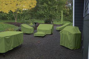 Classic Accessories 55-356-011901-EC Sodo Patio/Outdoor Fire Pit Cover, Square, Herb N3