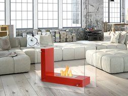 Ignis Ventless Bio Ethanol Fireplace Vitrum L Red N7