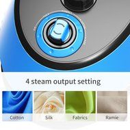 1350ml Professional Garment Clothes Fabric Dual Bar Steamer Portable Blue NEW N3
