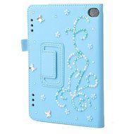 Spritech(TM) Luxury Bling Rhinestone Design Elegant Flower Decor Smart-shell Stand Cover for Amazon Kindle Fire... N18