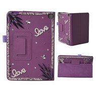 Spritech(TM) Luxury Bling Rhinestone Design Elegant Flower Decor Smart-shell Stand Cover for Amazon Kindle Fire... N21