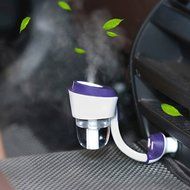 WEKSI Car Ultrasonic Air Humidifier Car Aromatherapy Essential oil Diffuser with Double USB Port Suitable for... N10