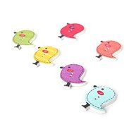 MuLuo 50pcs/Pack Painted Wooden Buttons Wooden Buttons Colorful Mixed Printing Two Holes Buckle Christmas Stockings...