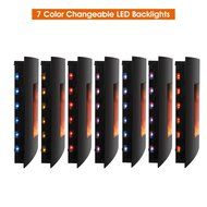 Finether 1500W Adjustable Wall Mounted Electric Fireplace Heater with 3D Patented Flame, 7 Color Changeable LED... N11