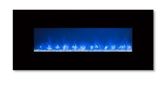 Modern Flames CLX-2 Series Electric Fireplace with Black Stainless Steel Front, 144-Inch N15
