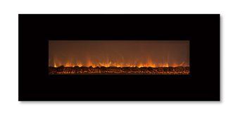Modern Flames CLX-2 Series Electric Fireplace with Black Stainless Steel Front, 144-Inch N16