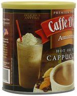 Caffe D'Vita Amaretto Instant Cappuccino, 16-Ounce Canisters (Pack of 6) N63