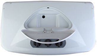 Honeywell CO48PM 100 Pt. Commercial Indoor/Outdoor Portable Evaporative Air Cooler - White/Grey N3