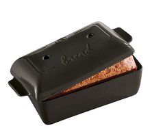 Emile Henry Made In France Flame Bread Loaf Baker, 9.4 x 5", Charcoal N4