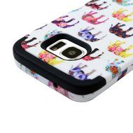 Badalink Galaxy S7 Edge Case Soft TPU Shockproof Rubber Skin Gel Inner Case + Full Edge Easy Grip Cute Elephants... N25