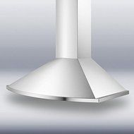 Summit Professional Series SEH2624 24" Chimney Style Wall Mount Range Hood With 500 CFM Internal Blower 3-Speed...