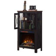 Mirus Industrial Style Electric Fireplace with Display