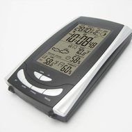 DYKIE Wireless Weather Station with Digital Alarm Clock Thermometer Hygrometer Transmitter RS8709E N5