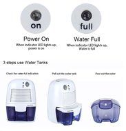 Fanhao 500ml Compact Mini Air Dryer Dehumidifier for Home,Bedroom,Bathroom,Cabinet,Caravan N3